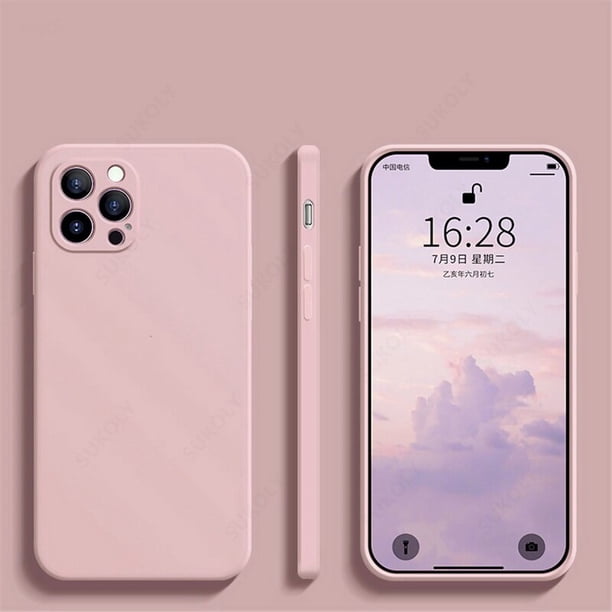 Funda de silicona líquida de lujo para iPhone 13 11 12 14 Pro Max SE 2020 XS Max XR X 7 8 14 Plus, funda protectora suave para cámara Tan Jianjun unisex