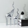 thumbnail image 3 of Estatuillas de estatua de 2 uds. Estatuillas de oficina para hijo artesanías Plata Zulema linda escultura, 3 of 8