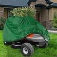 thumbnail image 3 of Housse de Tondeuse pour Ajustement Universel, Coutures Doubles, Housse de Tondeuse Imperméable avec Cordon de Tension Réglable, Tissu Oxford Polyester 210D Vert pour Protection Tous Temps, 3 of 6