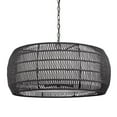 thumbnail image 1 of Everly 6-Light Chandelier in Matte Black with Modern Black Rattan, 1 of 11