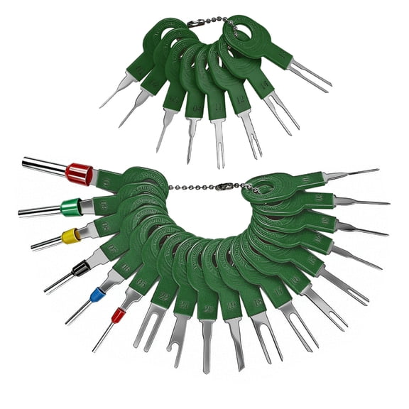 Depinning Tool Kit Multipurpose 26 Piece Vehicle Terminal Removal Tool Kit Ideal For Mechanics And DIY Enthusiasts