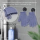 thumbnail image 4 of Guantes de baño exfoliantes Evridwear de doble textura, 1 par, 4 of 7