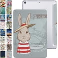 thumbnail image 1 of DuraSafe Cases iPad PRO 12.9 Inch 4th 5th 6th [ Pro 12.9 4 5 6 ] MY3K2LL/A MY3J2LL/A MY2H2LL/A MY2J2LL/A TriFold Printed PC Lightweight Protective Clear Back Cover - Bunny Hat, 1 of 8