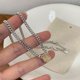thumbnail image 2 of Collar de cadena gruesa con sello de plata de ley 925, circonita brillante Vintage Punk ER, 2 of 5