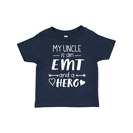 

Inktastic My Uncle is an EMT and a Hero Gift Toddler Boy or Toddler Girl T-Shirt