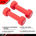 thumbnail image 2 of JFIT Neoprene Dumbbell (Set of 2), 3 LBS, 2 of 7