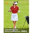 thumbnail image 5 of Pinspark Polo Shirts for Women Moisture Wicking Golf Shirt Half Zip Pullover Curved Hem Athletic Tennis Tops, 5 of 6