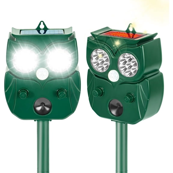 2026 Solar Ultrasonic Animal Repellent Outdoor, Cat Deterrent Outdoor, Dog Repellent for Yard, Motion Sensor Deer Deterrent, 1/2/4 Pack