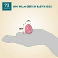 thumbnail image 2 of Small Foam Easter Eggs for Crafts (72 Pack), 2 of 7