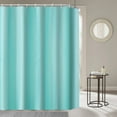 thumbnail image 7 of Vikakiooze Blue Shower Curtain, Design And Polyester, Quick-Drying, Weighted Hem, Short Shower Curtains Set for Bathroom, Durable And Washable, 7 of 7
