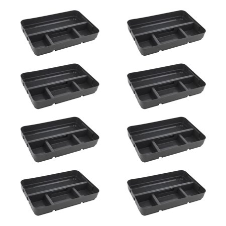 Ezy Storage Solutions Medium Insert Tray Compatible with 28 42 and 55 Qt. Storage Box 8 Pack