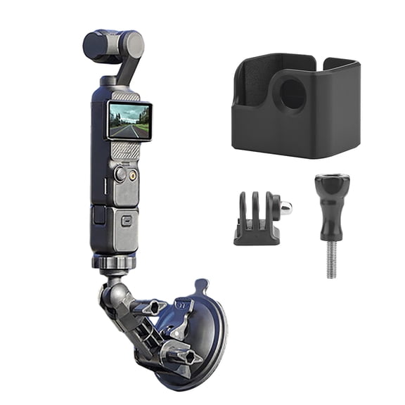 83mm Large Car Suction Cup Mount Holder Stand for Pocket 3 Action Cameras Accessories Windshield Mountng Bracket
