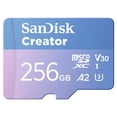 thumbnail image 1 of Tarjeta microSD SanDisk Creator 256GB UHS-I con adaptador SD, 1 of 8