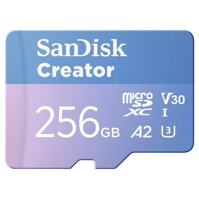 Tarjeta microSD SanDisk Creator 256GB UHS-I con adaptador SD