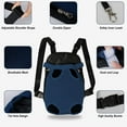 thumbnail image 3 of SUCS Dog Carrier Backpack Pet Legs Out Front Cat Travel Bag Adjustable Puppy Backpacks Carriers Hands-Free for Small Medium Dogs Cats Hiking Traveling Camping Daily Walking, 3 of 6