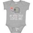 thumbnail image 3 of Inktastic My Great Uncle Loves Me Boys or Girls Baby Bodysuit, 3 of 5