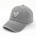 thumbnail image 4 of Kingfansion Affordable Family Pick Women’s Heart-Embroidered Baseball Cap – Adjustable Fashion Hat for Outdoor Activities, 4 of 6
