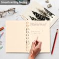 thumbnail image 4 of FORMRS 1-Subject Spiral Notebook 8" x 5" College Ruled 60 Refillable Sheet A5 Hard Cover, 2 Pack, Hand Drawn Christmas Trees, 4 of 7
