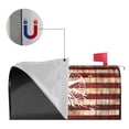 thumbnail image 5 of PHELIKA American Flag Painted Wood Wall Compass Rose Mountain Magnetic Mailbox Covers Standard Size 21"H x 18"W, 5 of 8