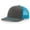 Charcoal/Neon Blue, variant on richardson unisex 112 trucker adjustable snapback baseball cap split one size fits most