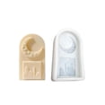 thumbnail image 6 of Moon Castle Silicone Mold Scented Candle Mold Festival Table Ornament Tool Plasters Craft Making Supplies Fondant Mold, 6 of 11