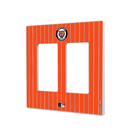 Detroit Tigers 1961-1963 Cooperstown Pinstripe Double Rocker Light Switch Plate
