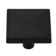 thumbnail image 2 of GlideRite 1-1/4 in. Classic Square Pyramid Cabinet Knobs, Matte Black, Pack of 10, 2 of 5