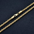 thumbnail image 6 of Rope Chain 18k Gold Plated 925 Sterling Silver Rope Chain 1.5MM, 2MM, 3MM Diamond Cut Braided Rope Chain Necklace for Men Women 18, 20, 22, 24, 26 Inches, 6 of 7