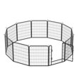 thumbnail image 5 of 6 8 12 16 Panels Heavy Duty Metal Playpen with door,31.7"H Dog Fence Pet Exercise Pen for Outdoor, 5 of 18