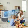 thumbnail image 2 of TABU Evaporative Air Cooler, 3000 CFM Swamp Cooler with 6.6 gal Tank, 7H Timer, Remote Control,Grey, 2 of 9