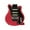 Red, variant on Guitar Shaped Backpack PU Leather Musical Instrument Style Daypack for Travel Outing Gift