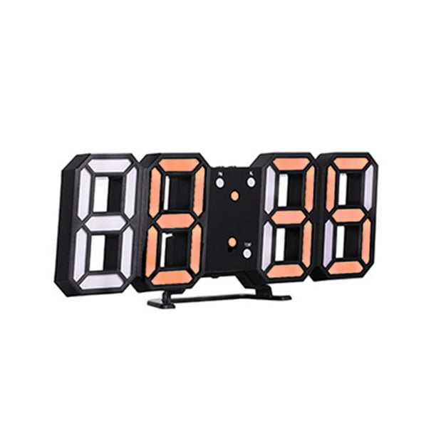 Reloj digital LED 3D Reloj de mesa electrónico Reloj despertador Eccomum Reloj digital
