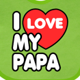 thumbnail image 4 of Inktastic I Love My Papa Boys or Girls Baby Bib, 4 of 4
