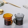 thumbnail image 3 of Baozhu Colored Heat-resisting Glass Espresso Measuring Cup Double Mouth Glass Milk Jug With Handle Glass Scale Measure Mugs, 3 of 6
