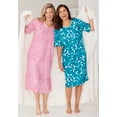 thumbnail image 4 of Dreams & Co. Plus Size Short-Sleeve Sleepshirt, 4 of 6