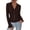 Coffee, variant on BTFBM Fitted Button Down Shirts for Women Dressy Casual Tops | Collar V Neck Long Sleeve Ruched Tops, Stretchy Ruffle Blouses, Fall Fashion Clothing, Work Date Night Going Out Outfits