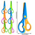 thumbnail image 3 of CHENMEI Kids Scissors Blunt Tip Scissor Preschool Training for Toddler & Children Anti Pinch Design Child Hand Coordination Development Tools Scrapbooking Supplies, 3 of 7