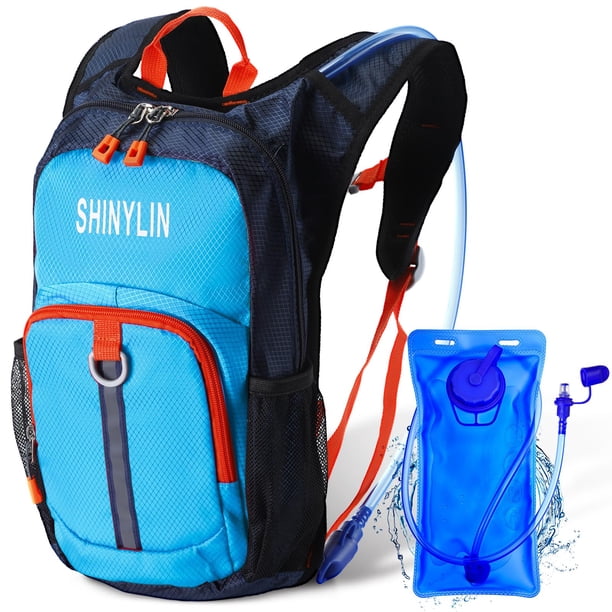 Mochila de Hidratación Shinylin para Niños con Bolsa de Agua de 1.5L Azul