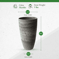thumbnail image 6 of Open Box Algreen Acerra 12x20" Yard & Patio Vase Garden Planter, Marble Print, 6 of 9