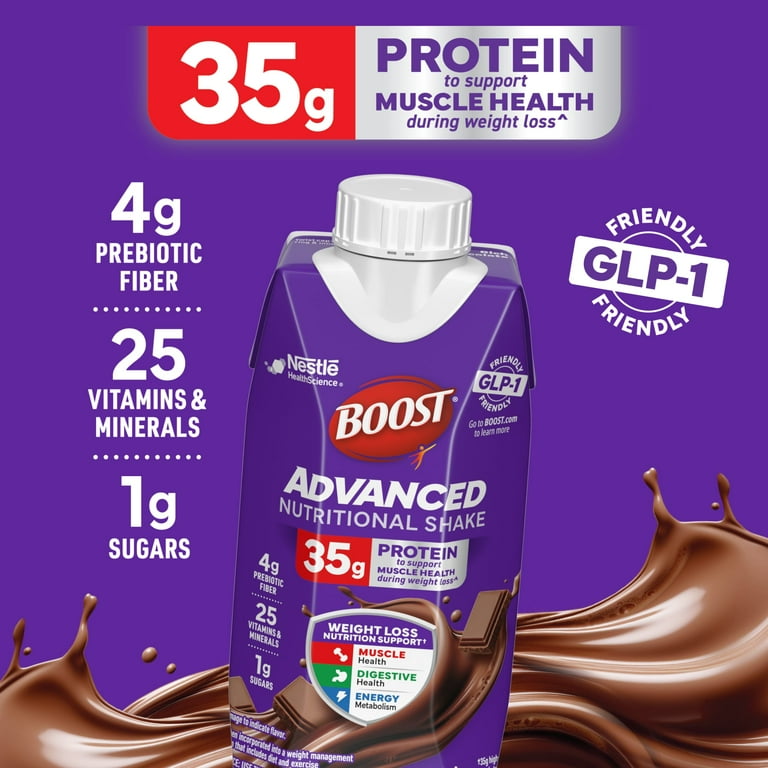 boost glp-1 Boost Advanced Chocolate Shakes (11 fl oz x 4 ct)