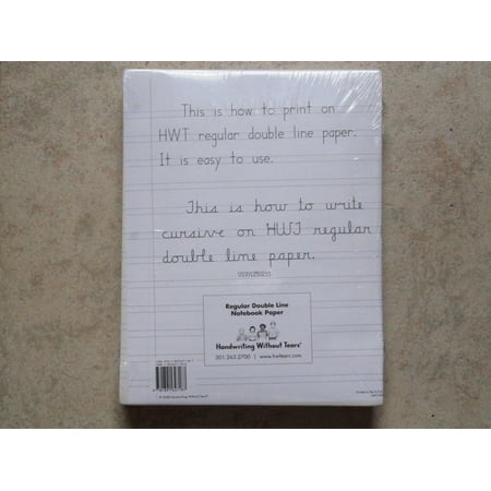 Handwriting Without Tears: Regular Double Line Notebook Paper 500 sheets