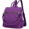 thumbnail image 2 of LHSHIDU Women Shoulder Backpack Multi-Pocket Nylon Purse Large Capacity Waterproof Casual Daypack, 2 of 7