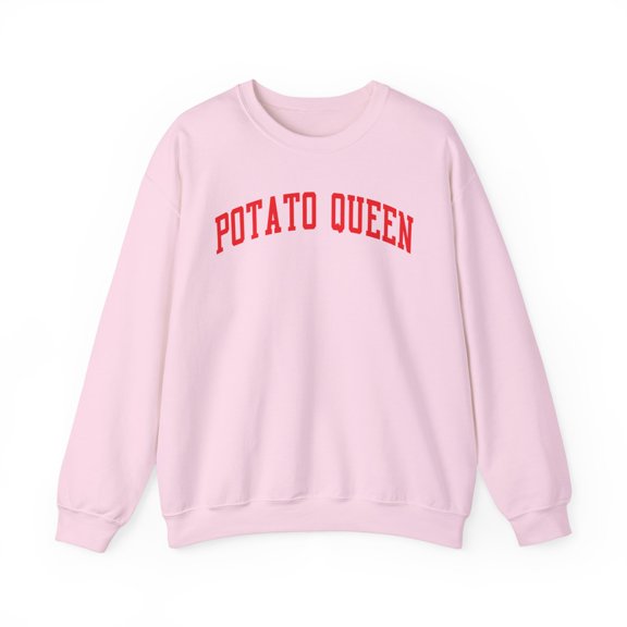 Potato Queen Sweatshirt Gifts Crew Neck Shirt Long Sleeve Unisex