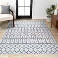 thumbnail image 4 of JONATHAN Y MOROCCAN HYPE 3 x 5 Area Rug, Boho Vintage Diamond - Cream/Navy, MOH101F-3, 4 of 9