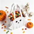 thumbnail image 5 of Halloween Ghost Paper Gift Bags Party Favor Bags with Handle 6x8x3 Inch Trick-or-Treat Candy Goodie Pastel White for Spooky Birthday Holiday Party Supplies 8PC, 5 of 9