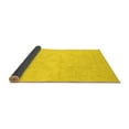 thumbnail image 2 of Ahgly Company Indoor Round Oriental Yellow Modern Area Rugs, 5' Round, 2 of 4