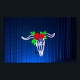 thumbnail image 4 of Handmadetneonsign Bull Head Neon Sign, Bull Head With Flower Wall Art Decor, Western Hotel Pub Cafe Wall Decor, 4 of 5