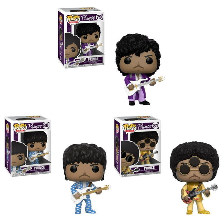 aldrig berømmelse Forstyrret Funko POP! Rocks - Prince Vinyl Figures - SET OF 3 (Purple Rain, 3rd Eye  Girl & Around World) - Walmart.com