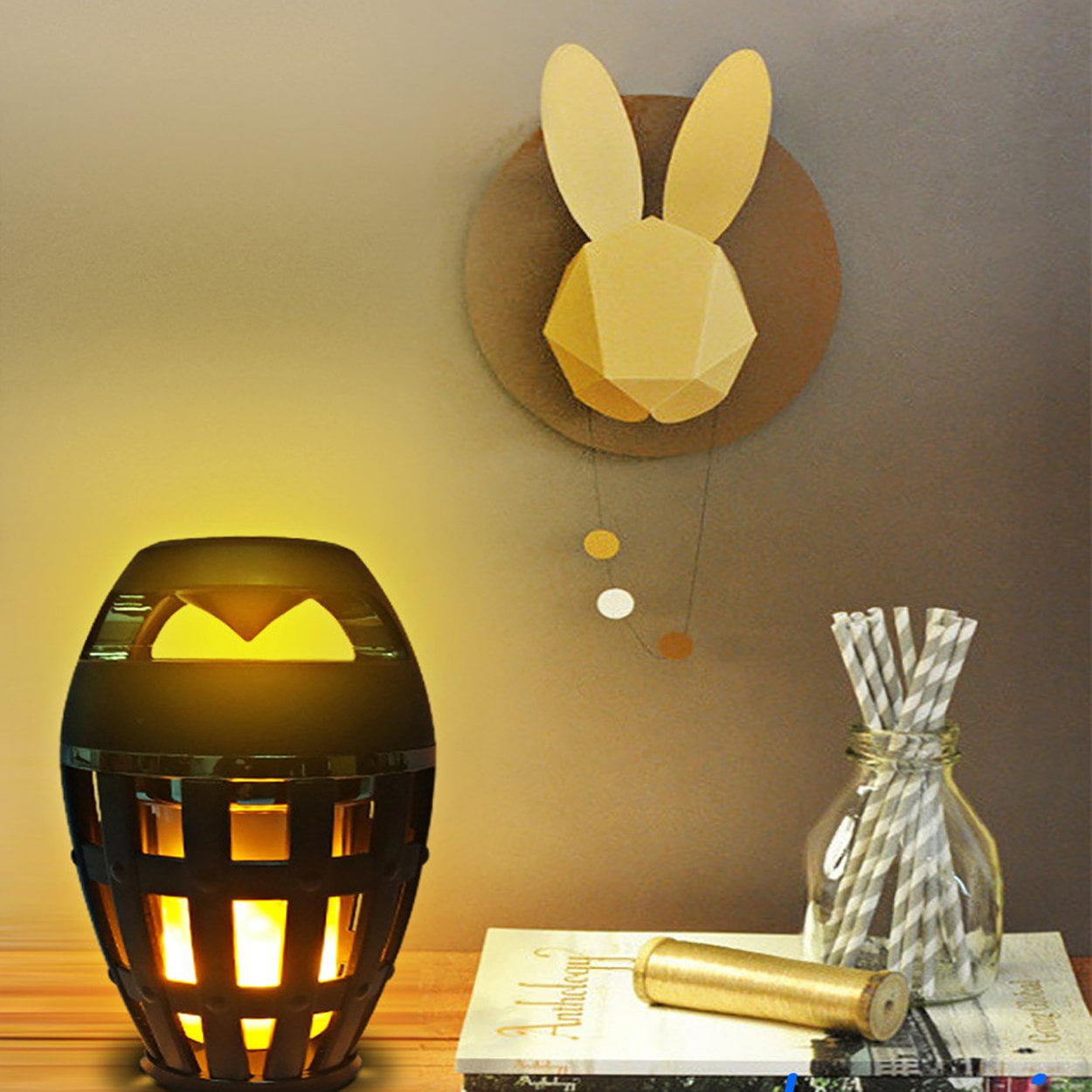 dancing flame bluetooth speaker