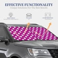 thumbnail image 4 of Naloa Purlpe And White Polka Dot Print 2-Piece Windshield Sunshade,Foldable Car Front Window Sun Shades,for Most Sedans SUV Truck-Medium, 4 of 6